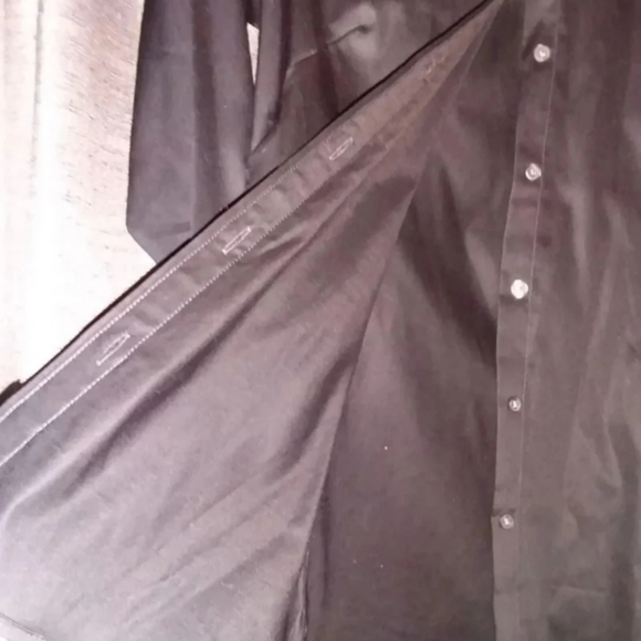 BANANA REPUBLIC Non-Iron Fitted Dress Shirt Long-Sleeved Button Size 10 - Picture 6 of 12